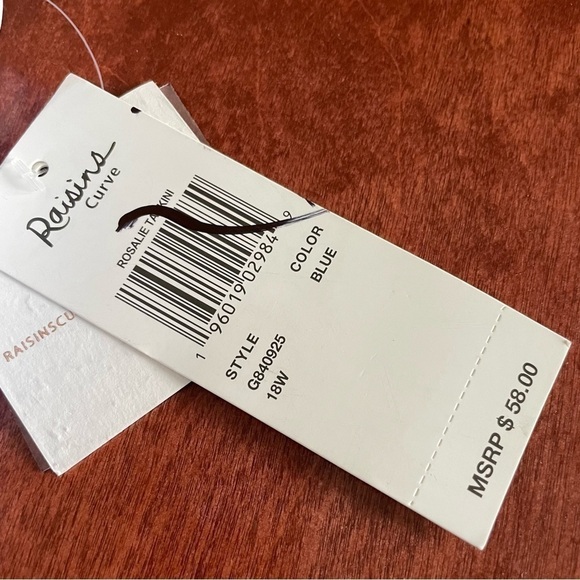 Women Plus Size Swim Tankini Too 18W Raisins Curve Shaper Underwire Striped Blue - Picture 11 of 11